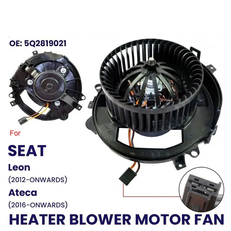 HEATER BLOWER MOTOR FAN FOR SEAT LEON 2012-ON ATECA 2016-ON CUPRA ATECA 18+ RHD