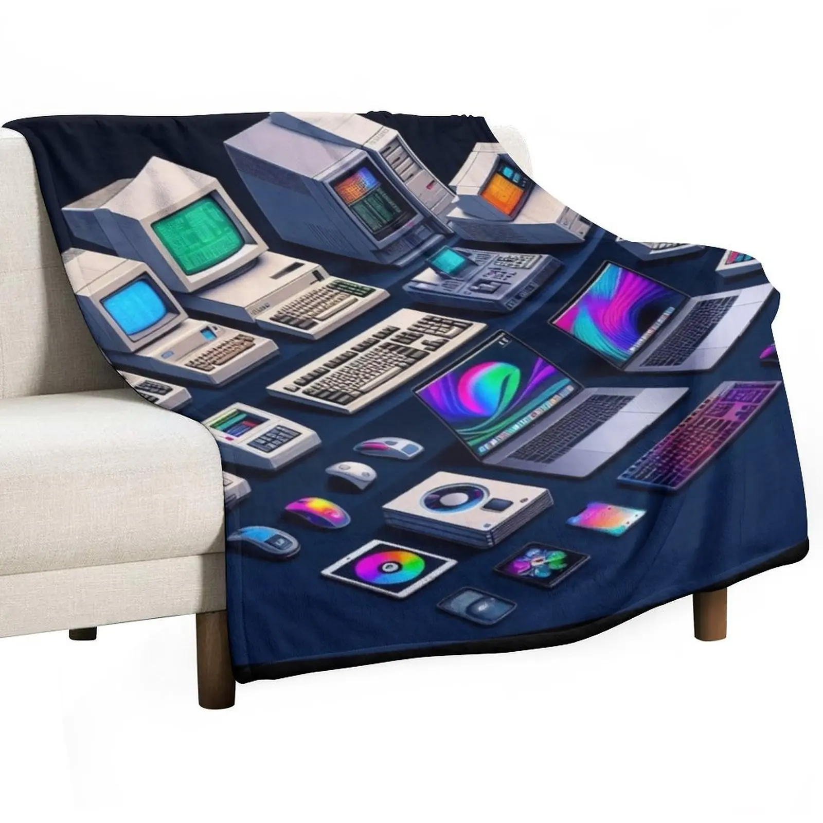 

Computers #3 Throw Blanket Luxurious Soft Fuzzy Blanket for Sofa Bed