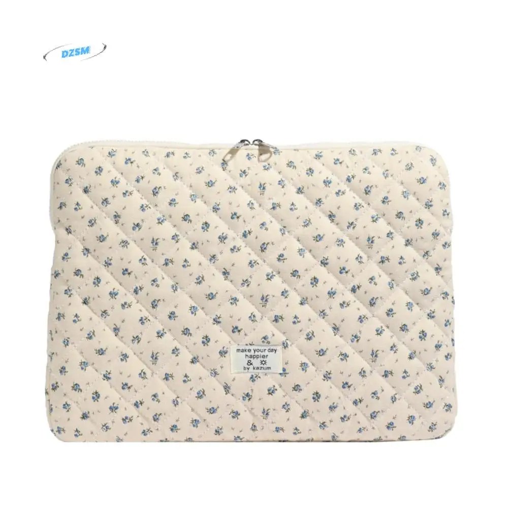 

Puffy Tablet Protective Case Embroidered Lightweight Tablet Sleeve Bag Large Capacity Cute Laptop Notebook Case Work
