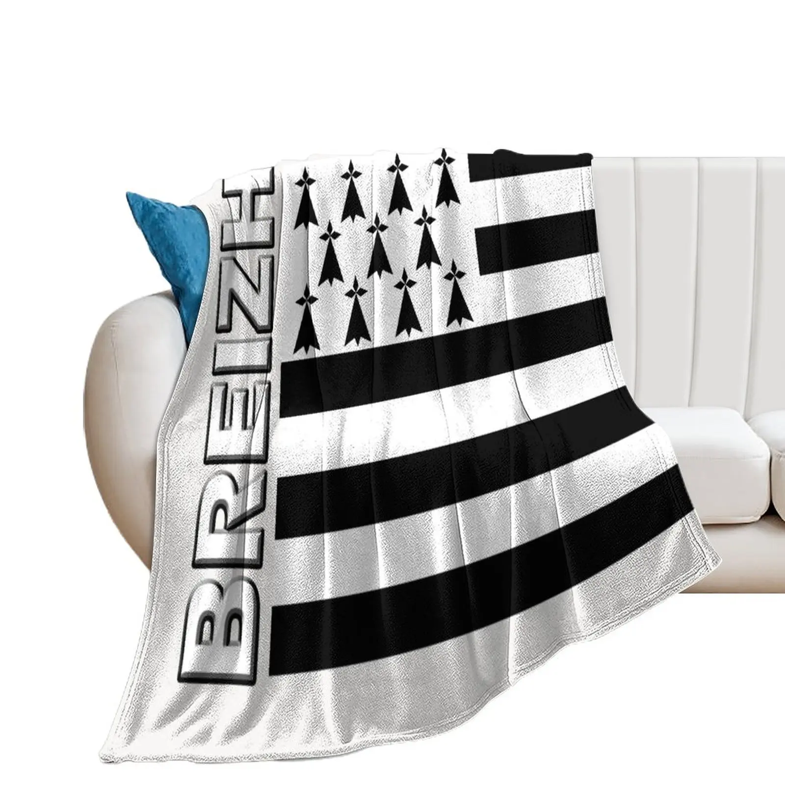 

BZH - Breizh - Bretagne - Brittany France Throw Blanket Fashion Sofas heavy to sleep Decorative Sofa Sofas Blankets