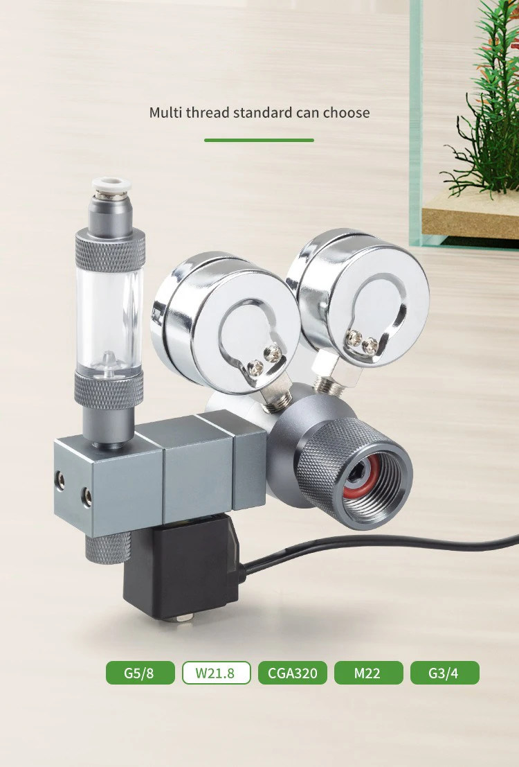 Aquarium DIY CO2-Regler Magnetventil Blasenzähler CO2-Kontrollsystem Fischbecken CO2-Druckminderer Ausrüstung – Detail 5