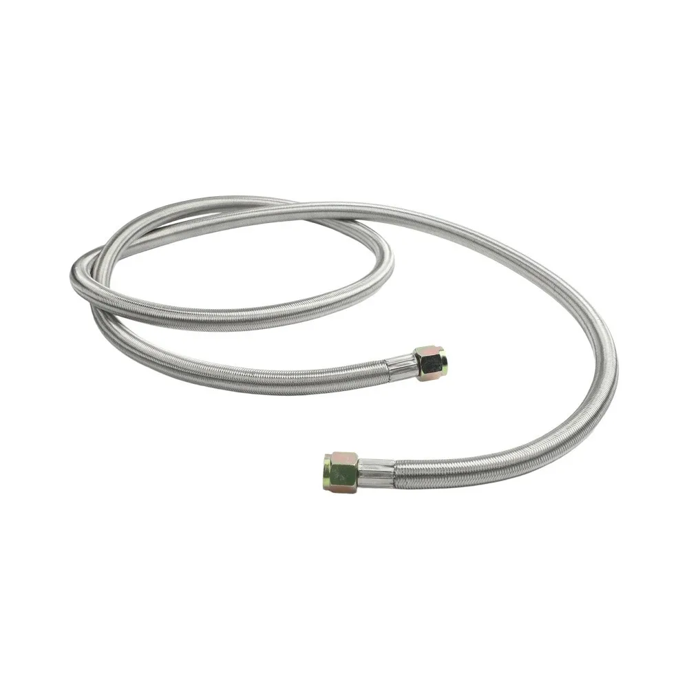 3/8 Inch Double Female Propane Hose Extension 6 FT, Stainless Steel High Pressure Gas For Outdoor Grill Cooking