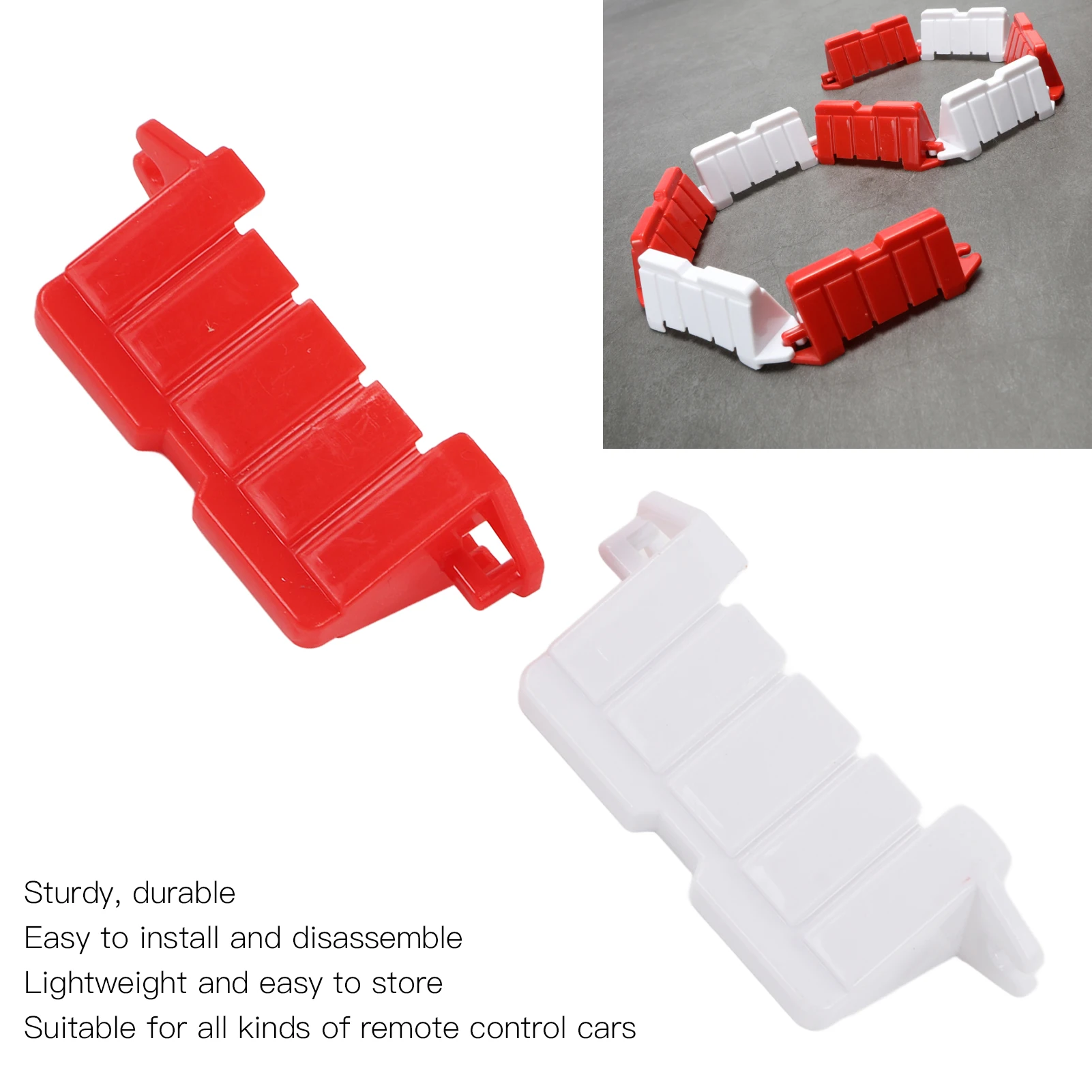 

120 шт., автомобиль с дистанционным управлением, сделай сам, гоночная трасса, дорожный барьер, пластиковый прочный портативный высококачественный дрейфующий гоночный трек, дорожный барьер