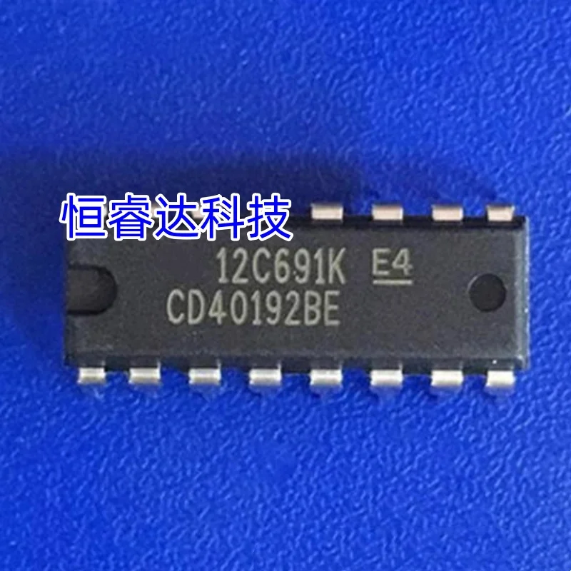 10 개/몫 CD40192BE DIP16 CD40192 BE CMOS 프레스터블 업/다운 카운터 IC 업/다운 카운터 프리셋 16-DIP CD40192BEE4 CD 40192BE 4