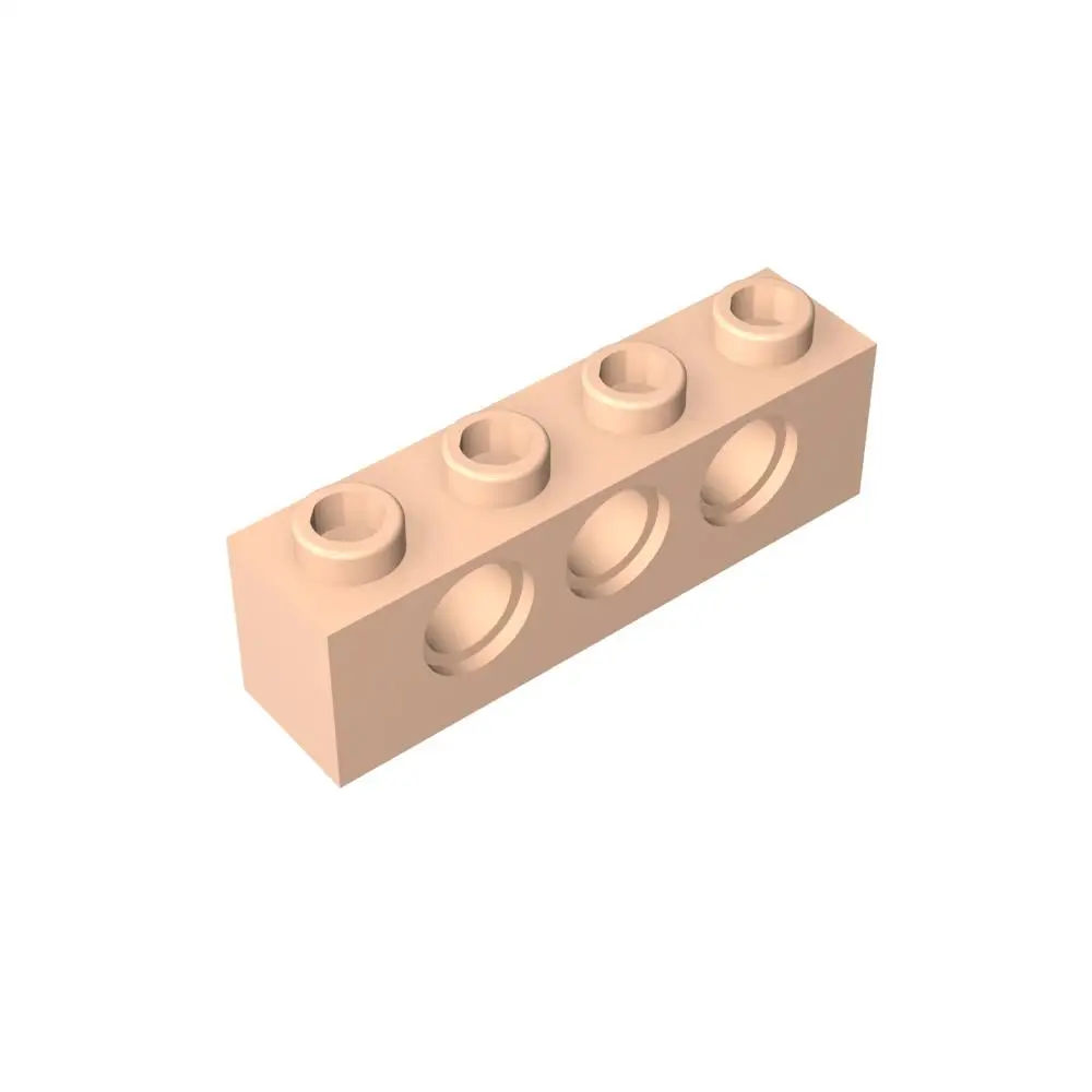 Gobricks, 1 Uds., ladrillo MOC, 1x4, 3 agujeros, Compatible con piezas de modelo 3701, bloques de construcción, juguetes educativos para niños, regalos de cumpleaños