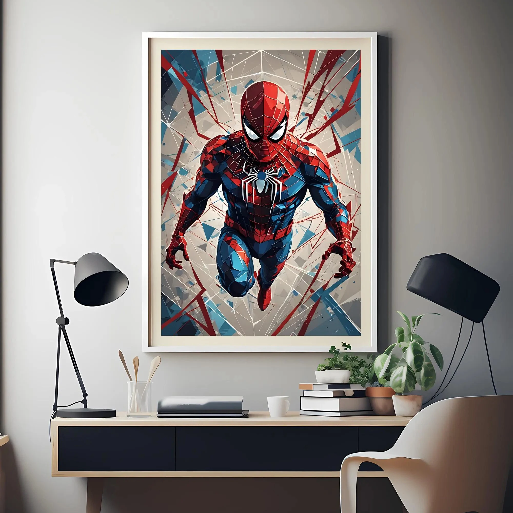 

Spiderman poster Disney superhero fan art movie print Spiderman wall art decor new home gift boy room decor canvas print art