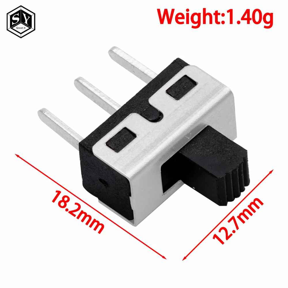 10PCS SS12D10 SS12D11 SS12D06 Toggle Switch 3Pins Straight Feet Handle High 5mm Spacing Of 4.7mm 3A 250V SS12D10 Power Switches