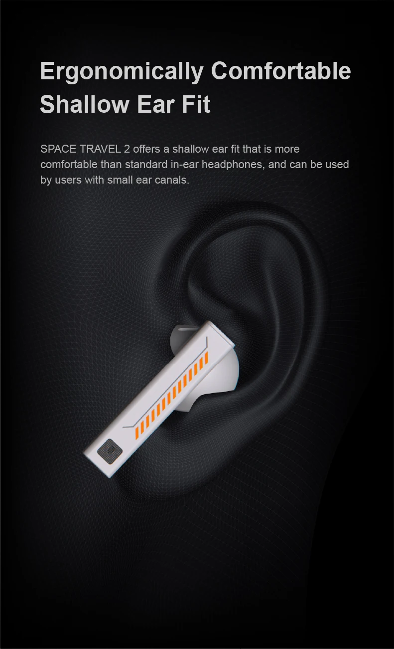 MOONDROP Space Travel 2 HiFi Noise-Cancelling TWS kabelloser Kopfhörer Bluetooth 6.0 ANC Low-Latency-Game-Modus SBC/AAC – Detail 16