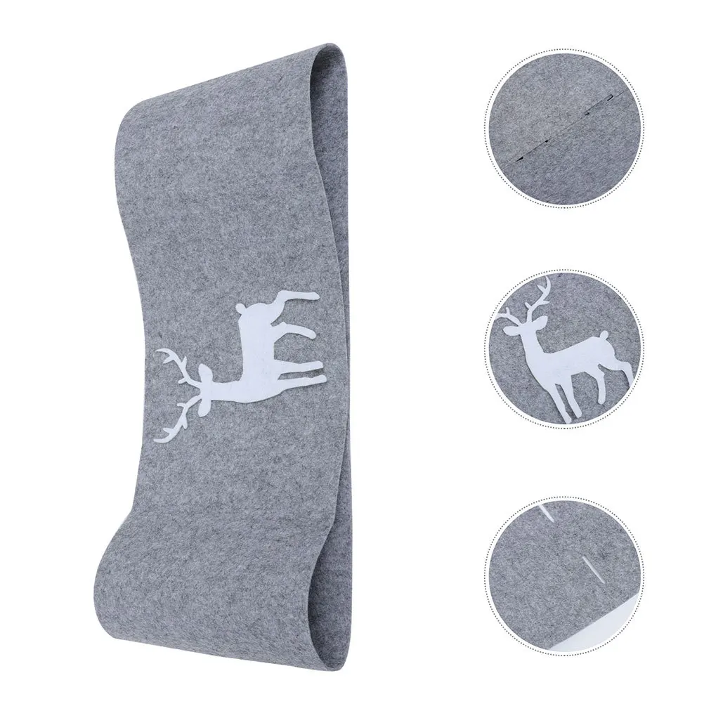 

Christmas Tree Elk Skirt High Quality Soft Fabric Keep Floor Clean Xmas Home Decoration Tree Mat Party Festive Decor