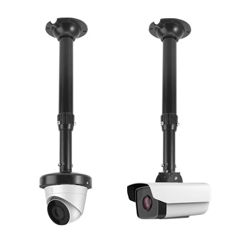 أسود سبائك الألومنيوم قبة/رصاصة CCTV حامل كاميرات مراقبة عالي الجودة كاميرات دعم 20 سنتيمتر-200 سنتيمتر أطوال تلسكوبي ل جدار سقف جبل #3
