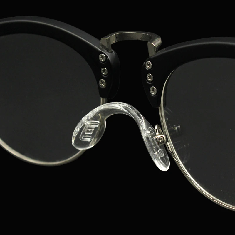 4 قطعة منصات أنف للنظارة من السيليكون غير قابلة للانزلاق على شكل حرف U-مجموعات إصلاح للنظارات ملحقات مريحة وناعمة وقابلة للتنفس للنظارات