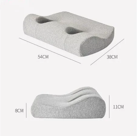 소음 방지 헤드셋 구멍 베개, 메모리 폼 베개 릴리스, 귀 통증 베개, 측면 수면용 구멍 포함