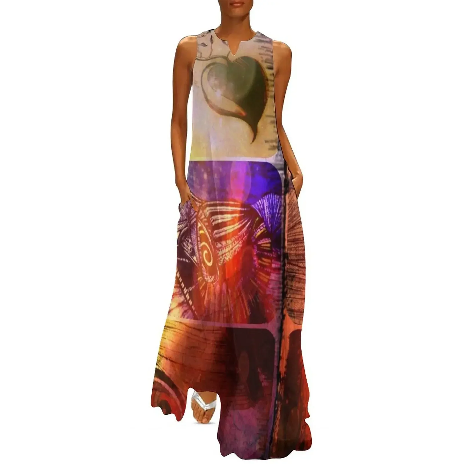 

KELKIRK ST. taranaki sunset Long Dress party dresses woman Summer women's clothing elegant dresses for women Dress