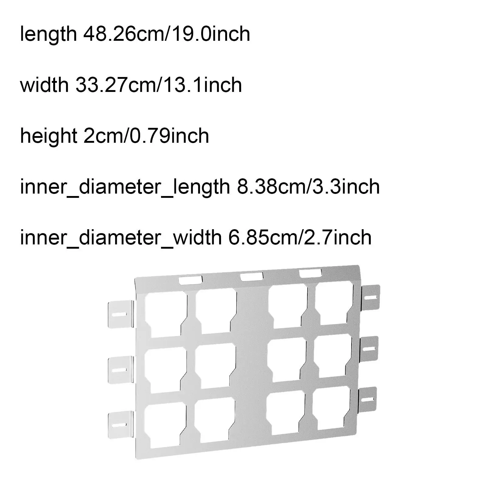 Mounting Plate Compatible Organizer for Bench Van Workshop
