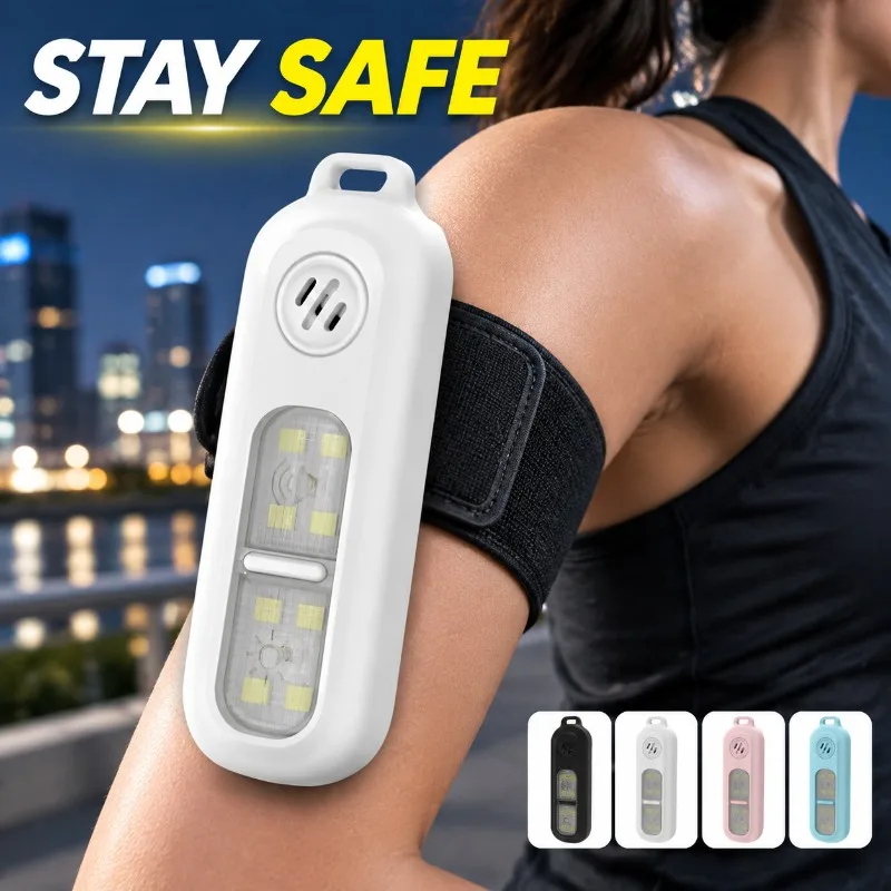 Personal Alarm Luminous Armband 3 Color Warning Lamp for Night Run Cycling Anti-harassment Outdoor Safety Alert Lighting Supply