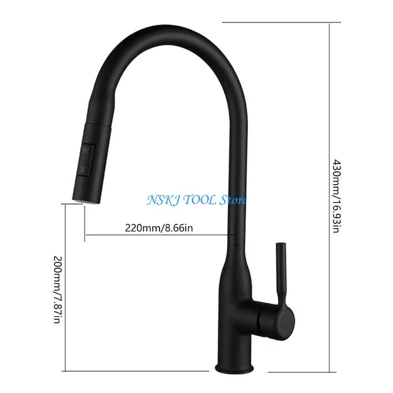 L8RC Pull Downs Kitchen Sink Faucets Single Handle Highly  Arcs Kitchen Tap Enduring