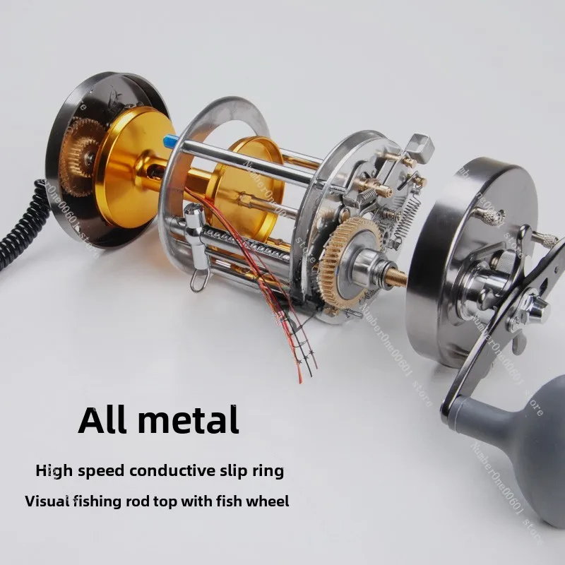 Visual Anchor Fish Wheel 7000 All-metal Drum Wheel Fish Light Treasure Box Fishing Far Cast Wheel