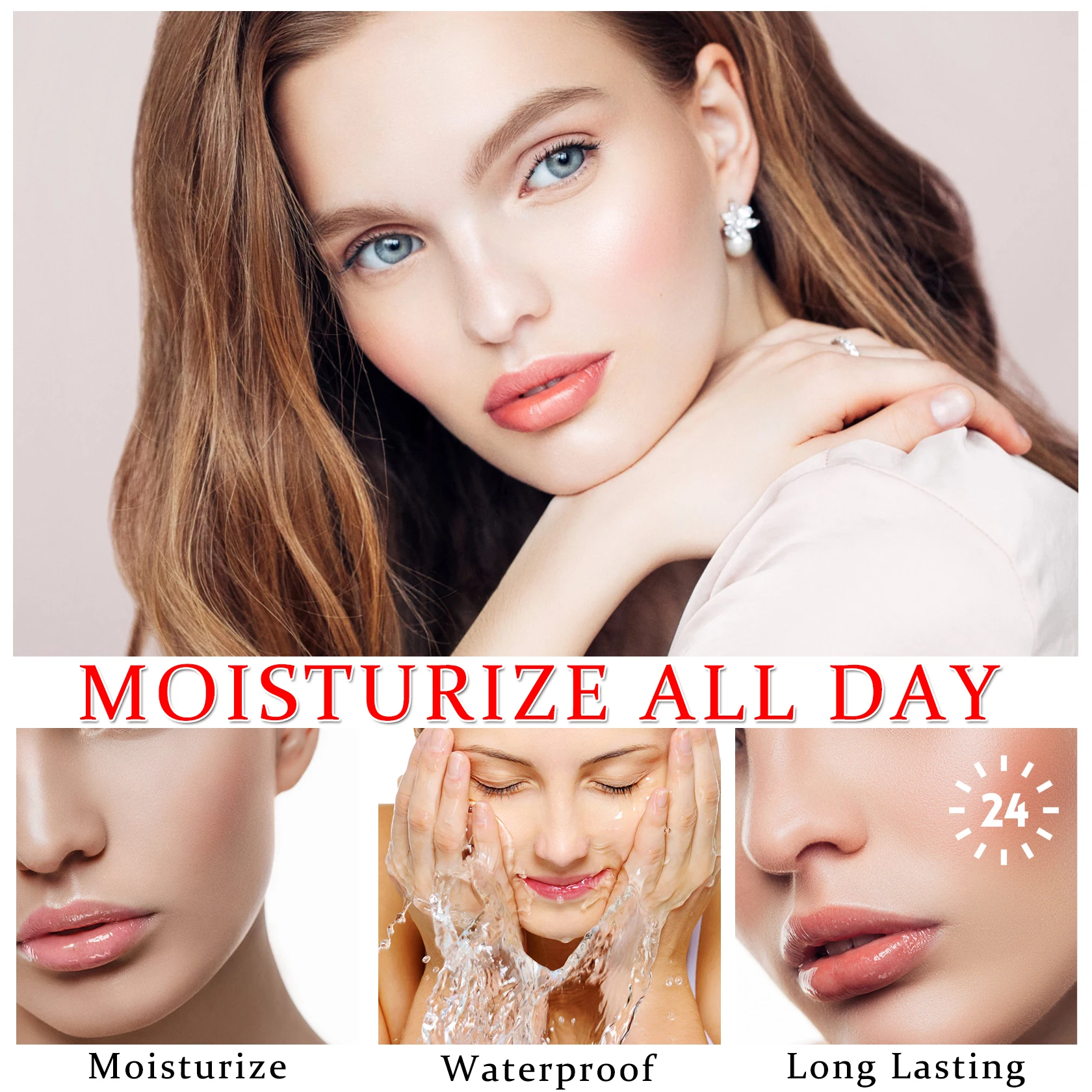 3 szt. Balsam do ust zmieniający kolor, koreańska magiczna pomadka zmieniająca kolor, tint do ust zmieniający kolor, błyszczyk z efektem tintu, długotrwały