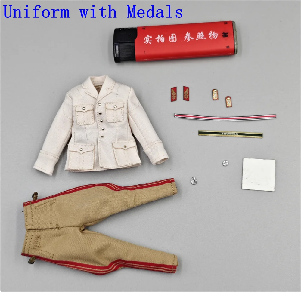1/12 DID TG80004 Żołnierz Pustynny Strój Lisiego Żołnierza Mundur Płaszcz Spodnie Czapka Koszula Akcesoria Dla Lalki 6-calowej Figurki Akcji DIY