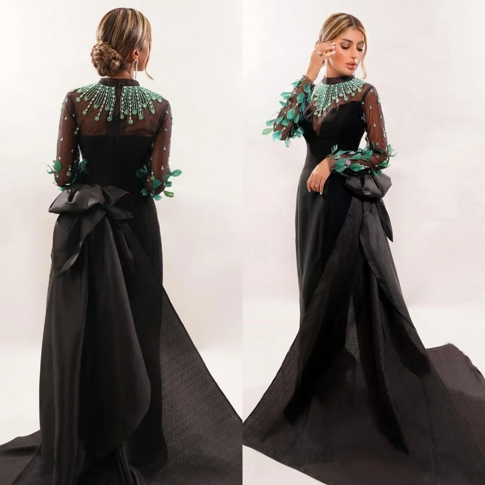 Vestidos de graduación personalizados de alta calidad, vestido Sexy de gasa con flores para ocasiones formales, vestidos de fiesta de noche para mujer Ve