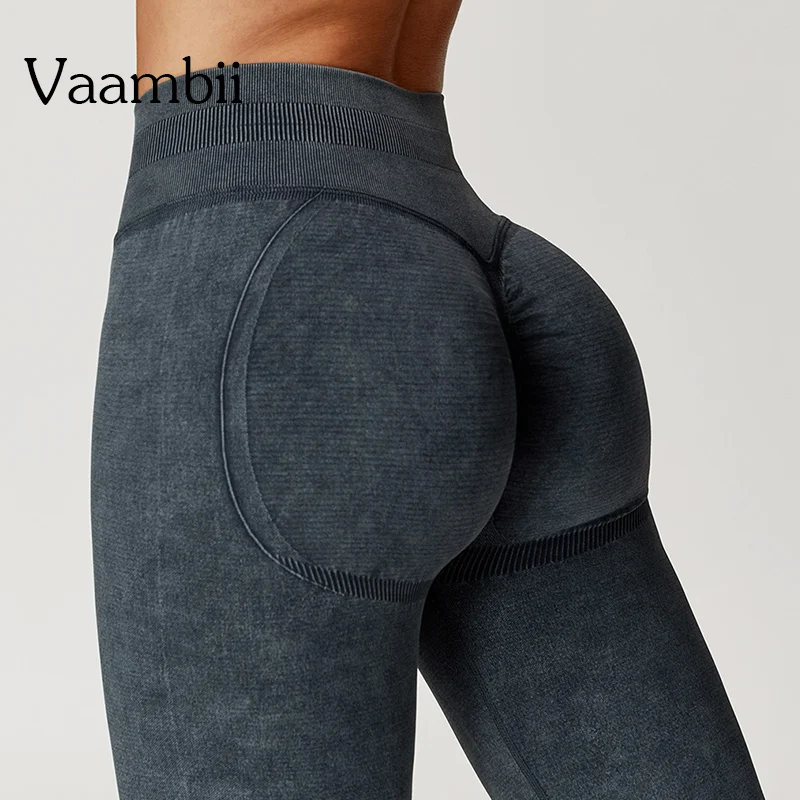 

High Waist Tummy Control Gym Workout Fitness Tights Stretchy Peach Butt Yoga Pants New Seamless Push Up Sport Leggings For Women