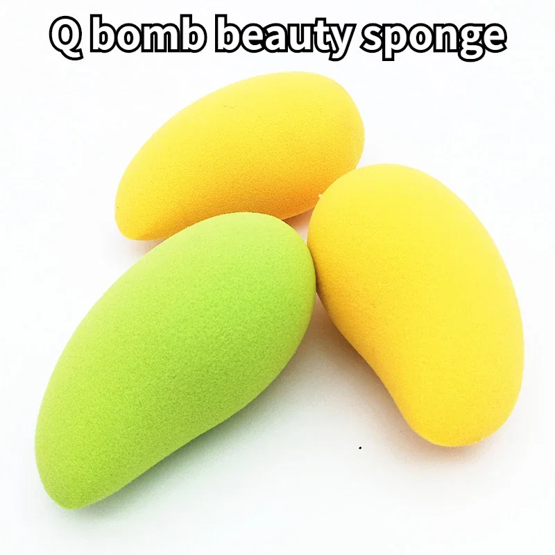 Mango Form Schönheit Make-up Ei Blase Wasser wird größer Nicht-Latex niedlichen Puder quaste q Bombe Schönheit Schwamm Foundation Make-up-Tool