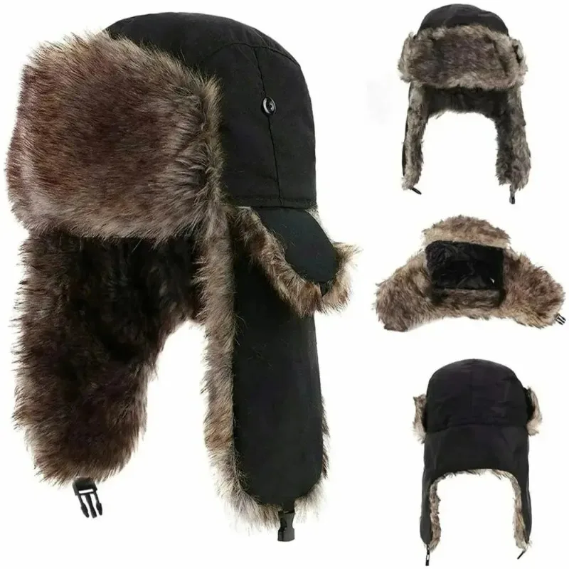 Winter Warm Ear Protection Hat,suitable for Men and Women,bird Catching Ear Mask Hat, Hick Warm Hat,suitable for Outdoor Use