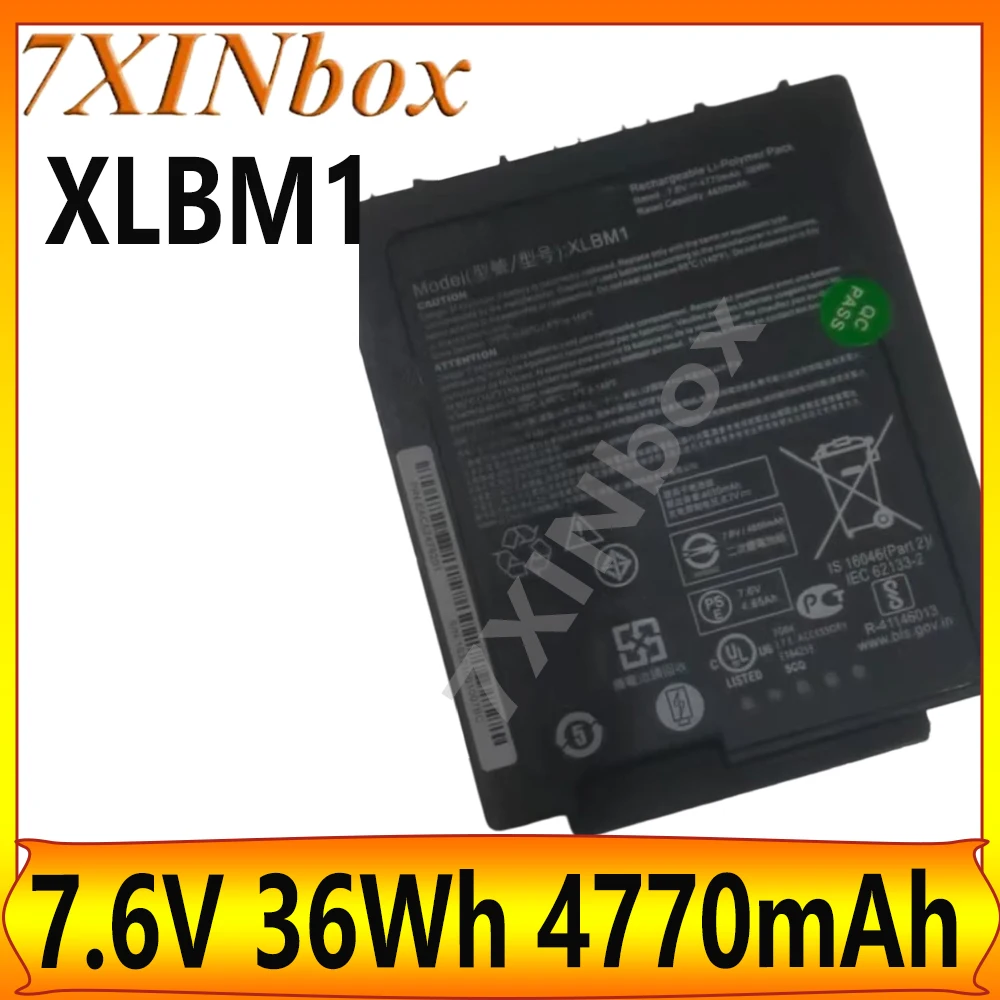 

Аккумулятор для ноутбука 7XINbox NEW XLBM1 7.6V 36Wh 4770mAh для серии Zebra Xplore LynPD5O3 0B23-01H4000E 0B23-023U000P