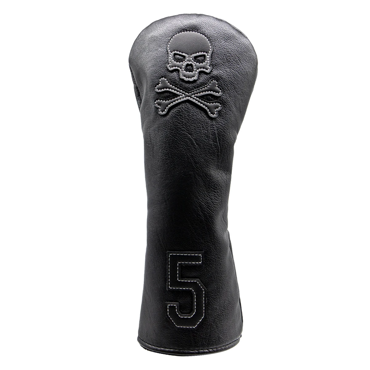 Golf Club Headcover Set Skull Driver Covers Fairway Wood Cover Hybrid Cover Leather Golf Wood Cover for Driver Fairway Hybrid