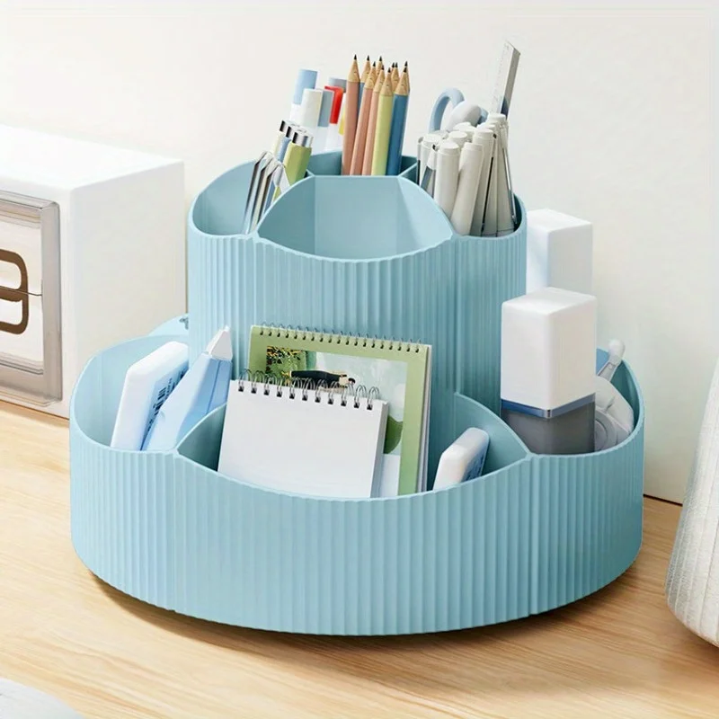 

11 Grids Can Rotate Degrees Pen Holder Office Desktop Stationery Box Large Capacity Multifunctional Pen Holder