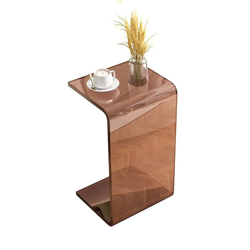 

Transparent bay window table, balcony, small coffee table for home
