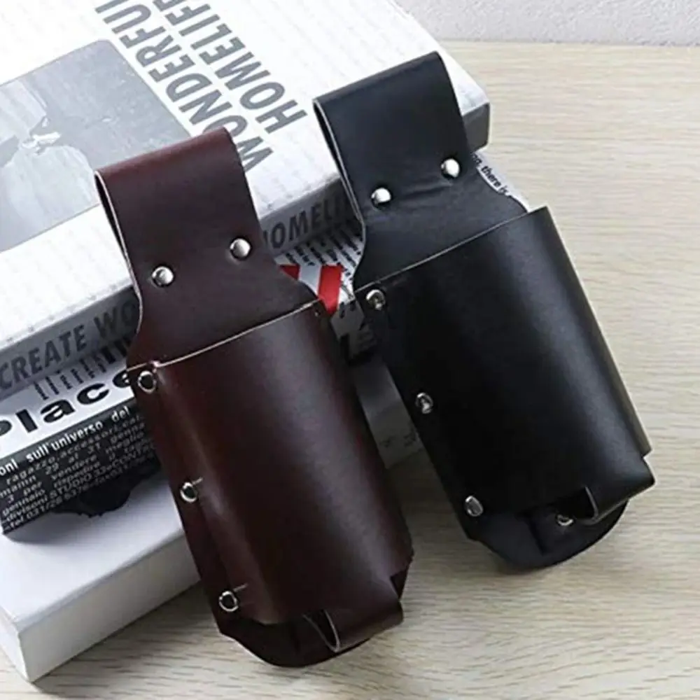 PU Leather Beer Bottle Waist Holster Waist Hanging Style Portable Outdoor Drink Bottle Case Leather Cup Belt Bag Beer Belt Bag