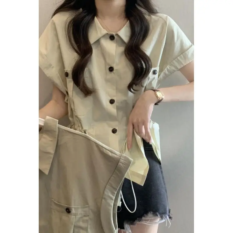 Damskie bluzki z krótkim rękawem, szyfonowe, patchworkowe, z marszczeniami, krótkie, w stylu ulicznym, romantyczne, francuskie, artystyczne, miejskie, modne, nowoczesne, proste.