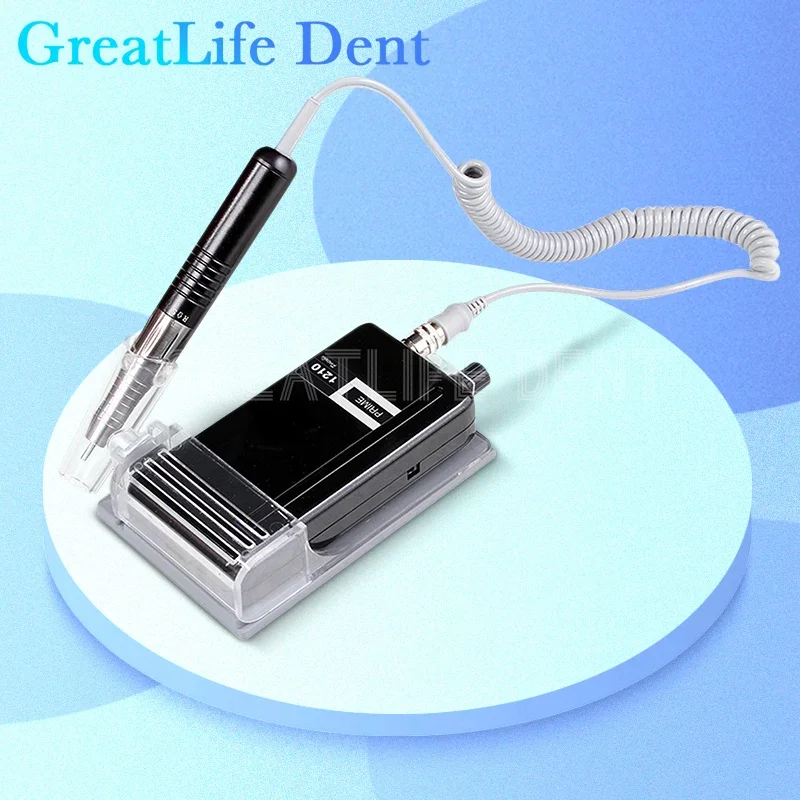 

GreatLife Dent 30000 Rpm Prime 1210 Portable Manicure Nail Drill Set Rechargeable Electric Brushless Handpiece Motor Micromotor