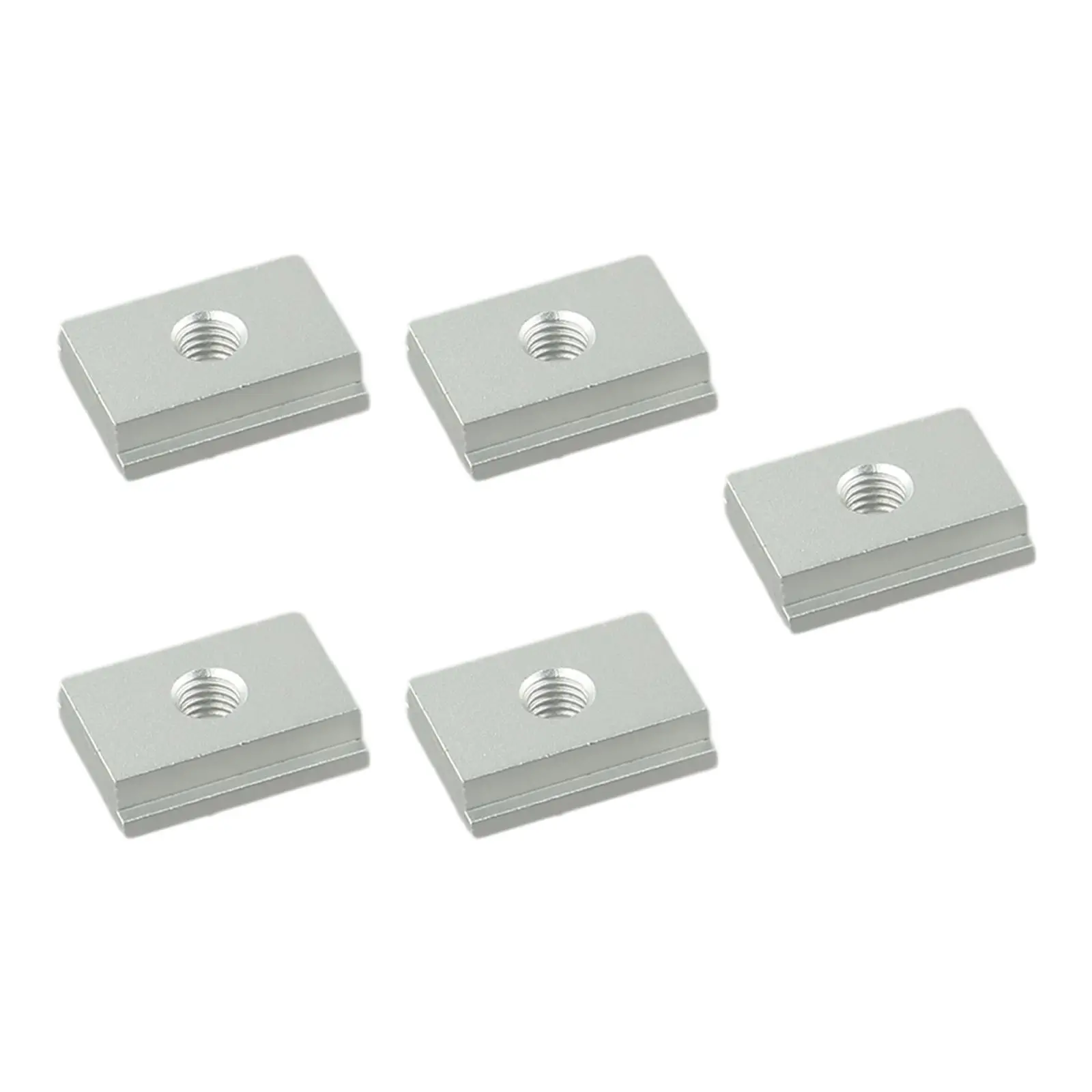 5pcs M6 M8 T Track Sliders Aluminum Alloy with T Slot Nut for Woodworking Saws Drill Tables and Miter Saw Fixtures