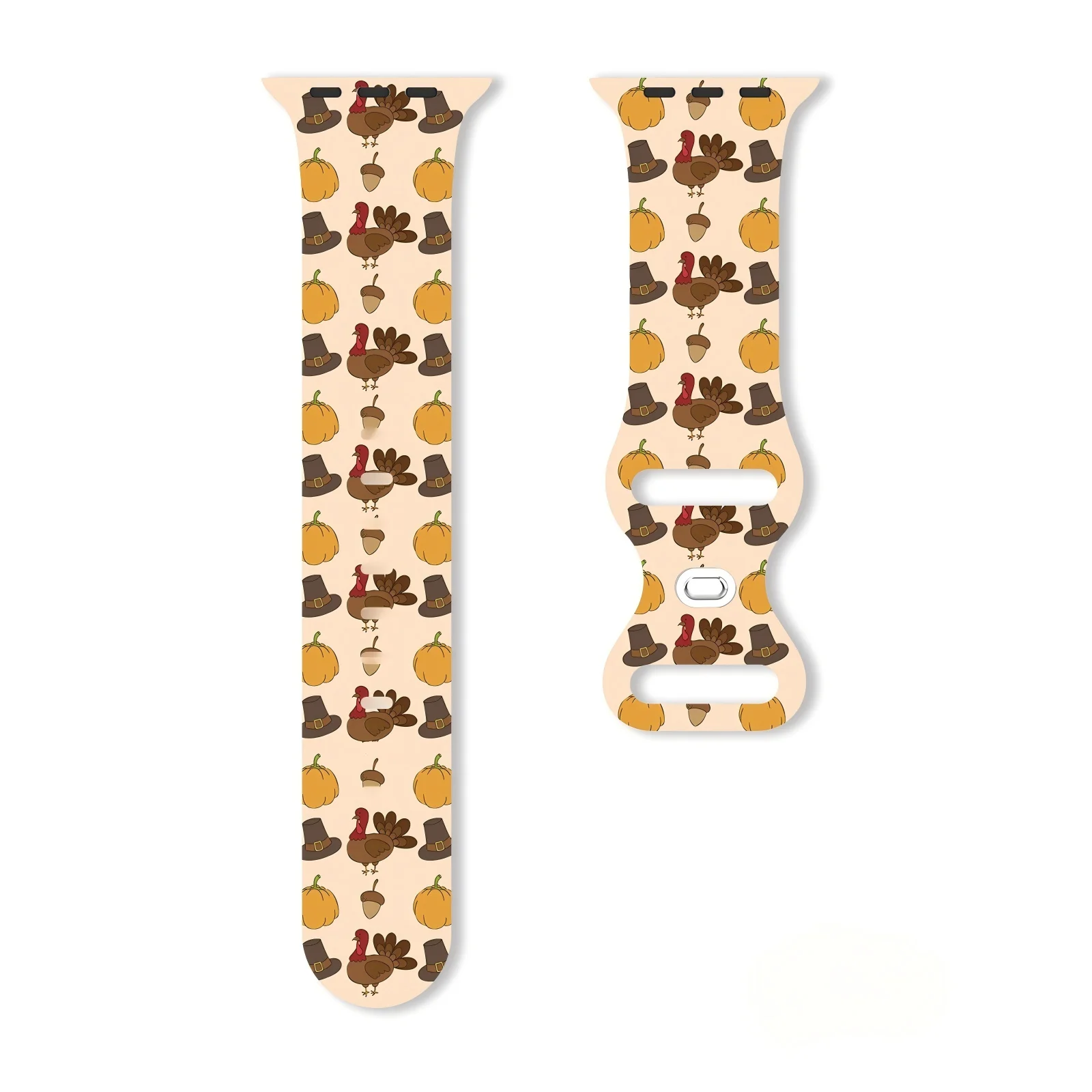 Halloween Candy Color Print Strap Silicone Replacement Band for Apple Watch Compatible with Series 10/9/8/7/SE 45mm/44mm/42mm