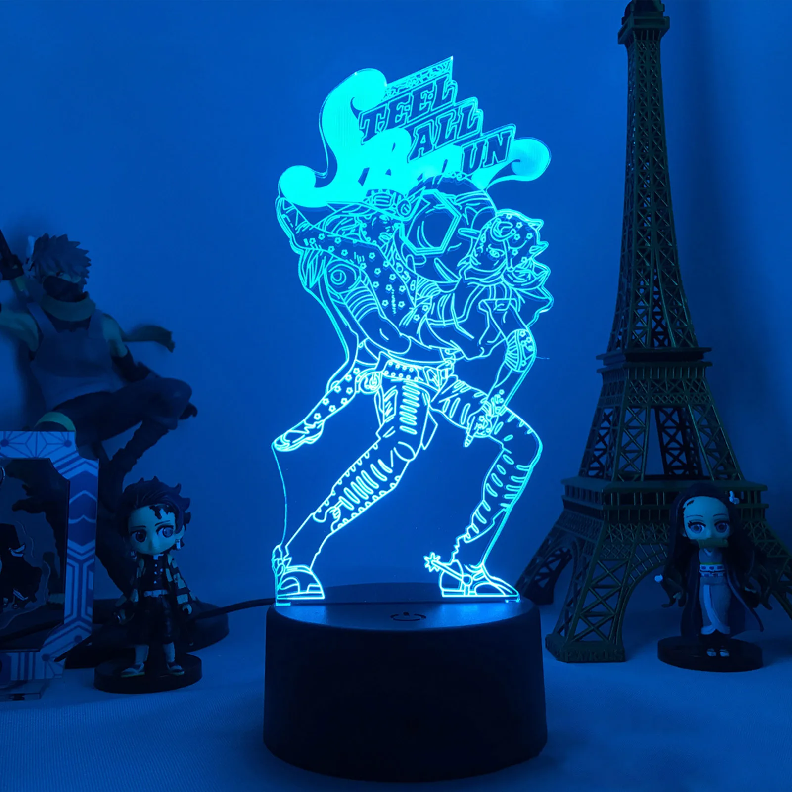 Acrylic 3D Lamp Anime Jojos Bizarre Adventure For Home Decor Light Birthday Gift Manga Jojos Figure LED Night Light Jotaro Kujo