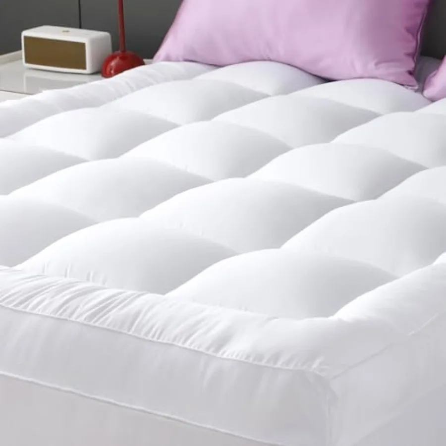 Size Mattress Pad Extra Thick Cooling and Breathable Mattress Topper 8-21" Deep Pocket Soft Down Alternative Fi