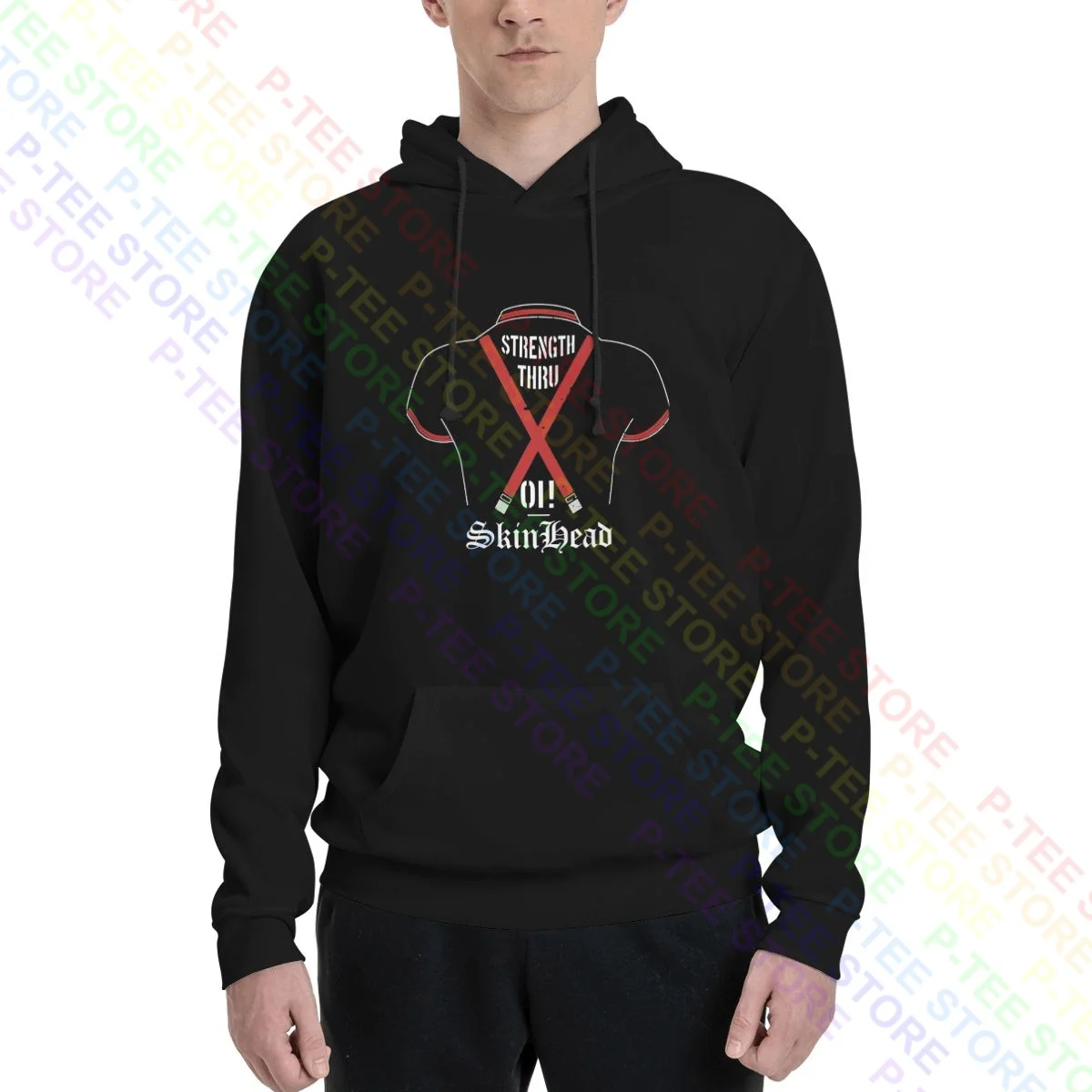 Skinhead Braces Strength Through Oi Hoodie Sweatshirts Hoodies Pop Design Premium High Quality