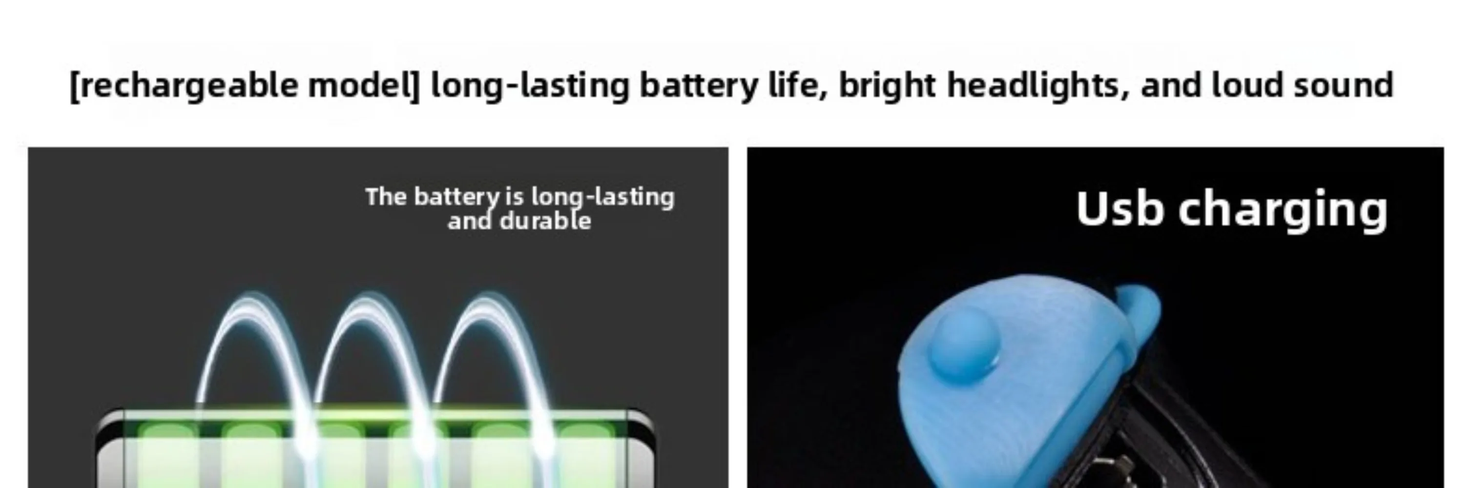 Flashlight Riding Equipment Accessories Set Night Ride Bike Lights Mountain Bike Headlights Horn Charging