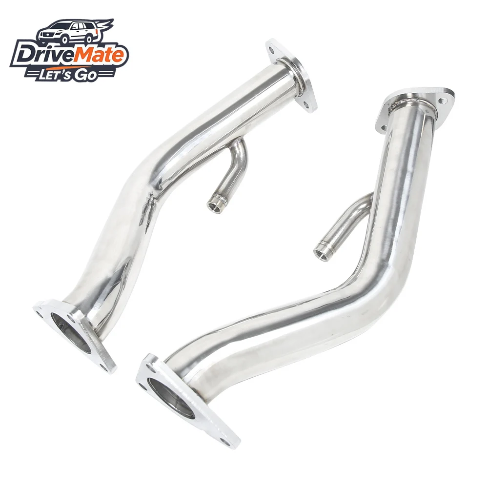

Stainless Steels 2.5" Exhaust DownPipe Test Pipe for Nissan 370Z Infiniti G37 Q50 Q60 Downpipe Header