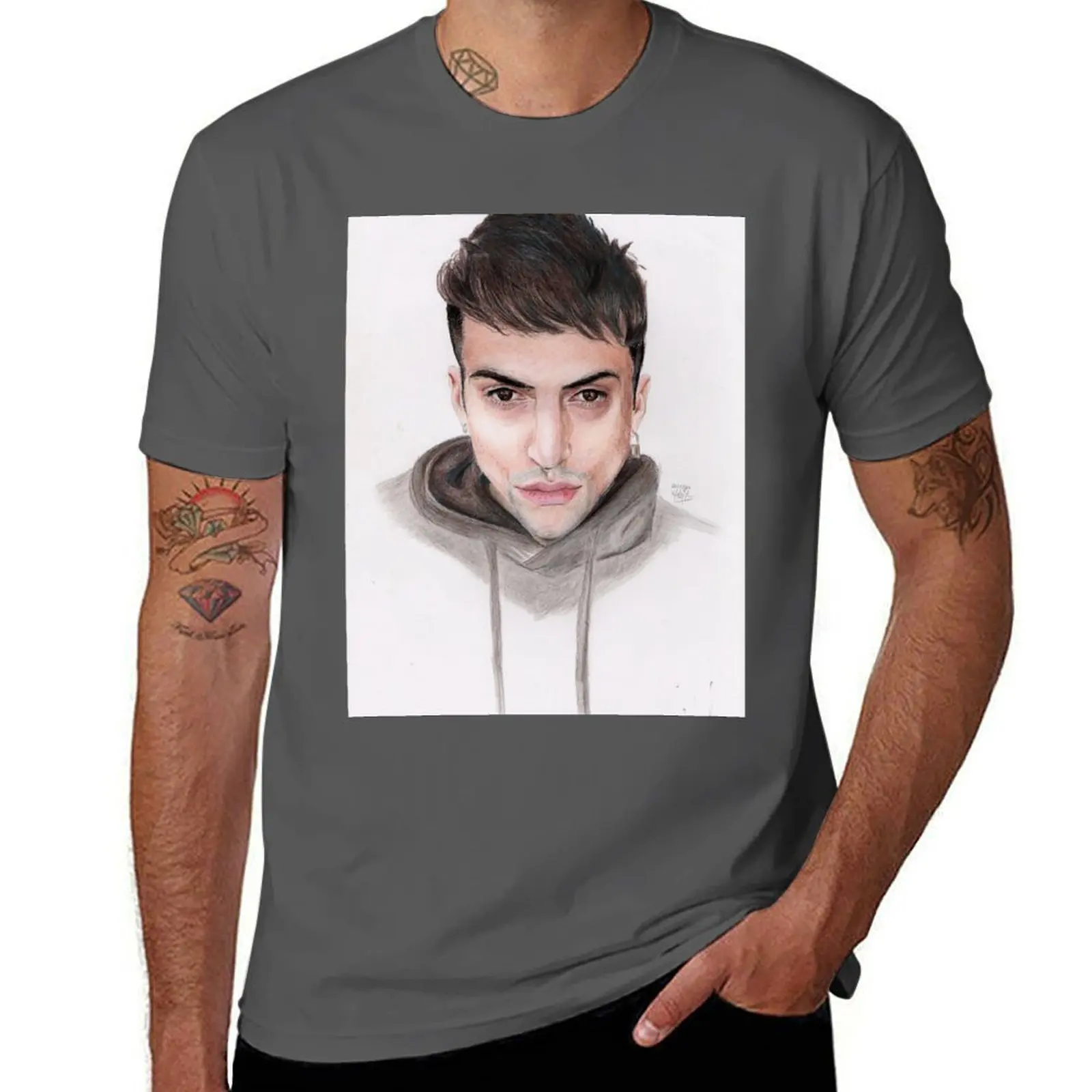 

Mitch T-Shirt men t shirt cotton 100% black cotton t-shirt plain for man package T-Shirt