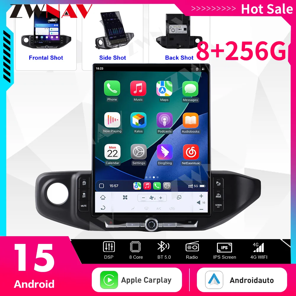 

16,2-дюймовый Carplay Android15 для Jeep Wrangler 2018-2022, экран, автомобильный мультимедийный плеер, GPS-навигация, головное устройство, автомобильный радиоприемник-