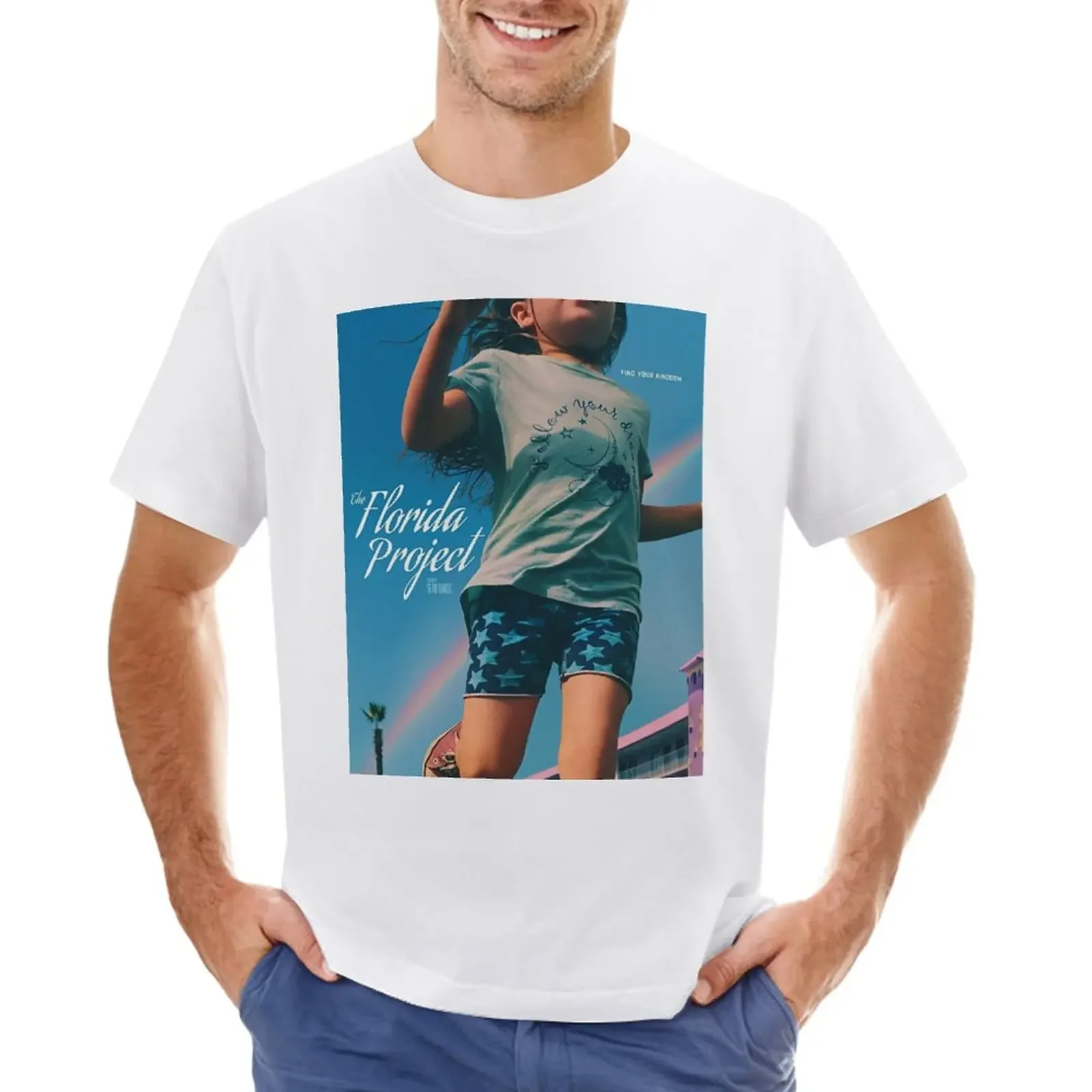 The Florida Project Rainbow T-Shirt plus sizes blanks funnys Men's t shirts