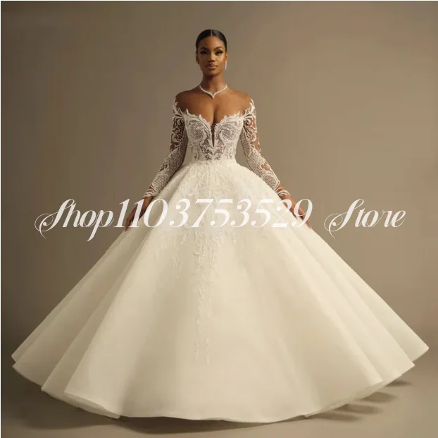 

Ivory Exquisite Wedding Dresses Sparkling Strapless Sheer Tulle Lace Appliques 2025 Customised Wedding Dresses düğün elbisesi