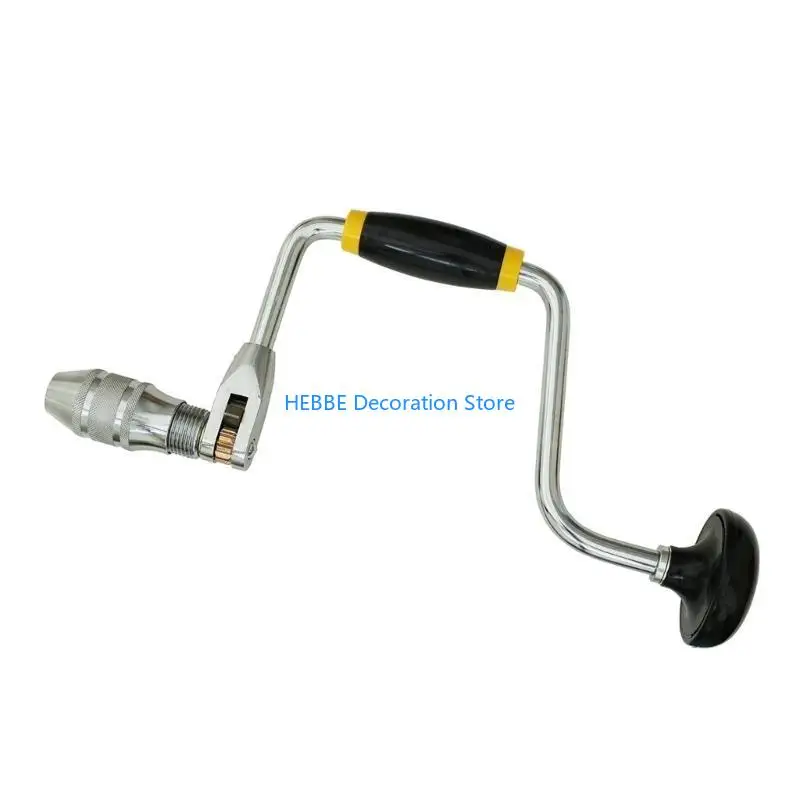 B0KC Multifunctional Carpenter Bit Support Hand Tool Hand Crank Drill for High Precisions Drilling In Metal & Fiberglass