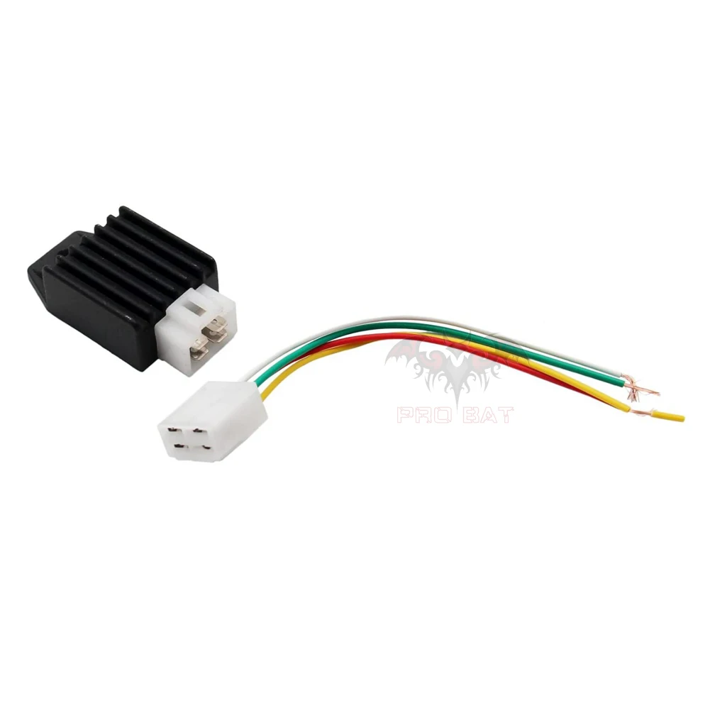 4 Pin Voltage Regulator Rectifier 12v Cable Wire Connector 50cc 70cc 90cc 110cc 125cc 150cc Gy6 4-Stroke Scooter Moped TaoTao