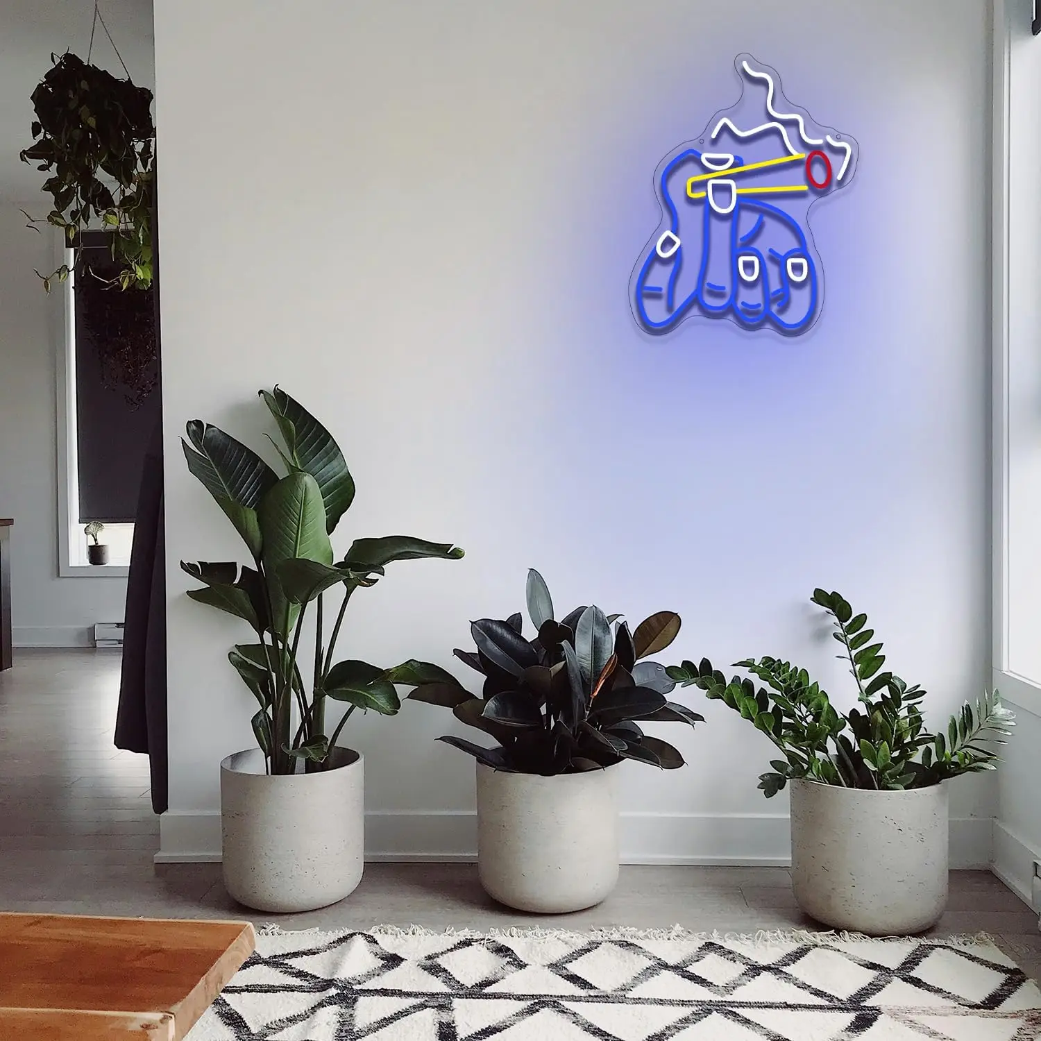 Hand Neon Sign USB Dimmable LED Neon Light for Bar Club Man Cave Boys Stoner Shop Bedroom Home Decoration Gift