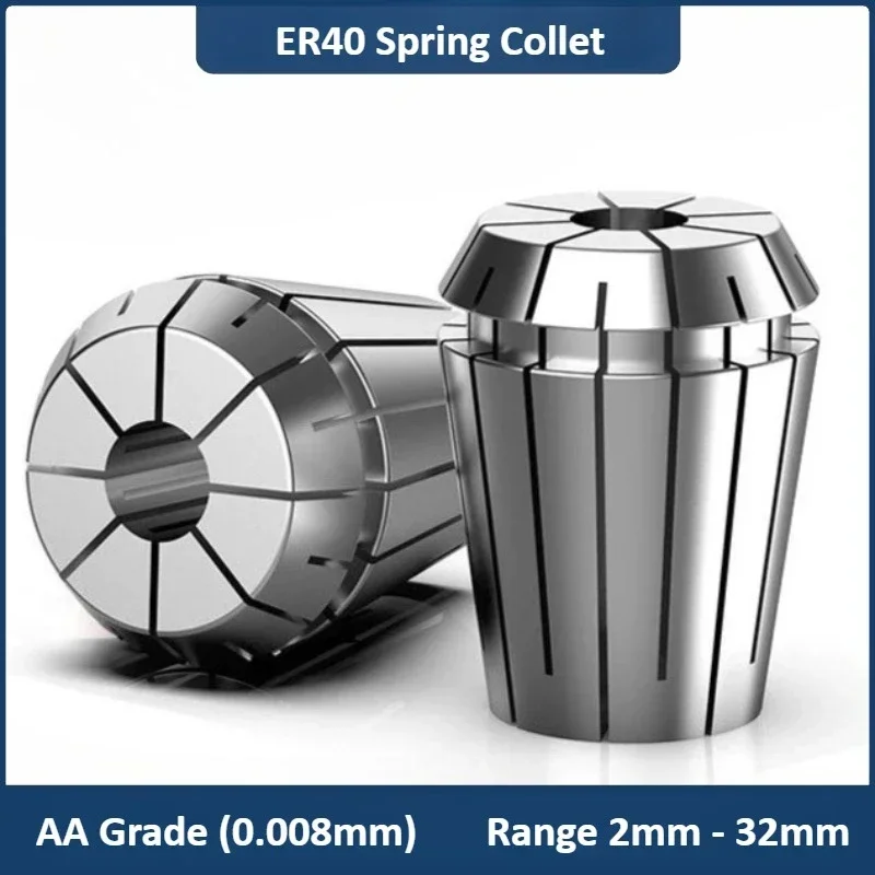ER40 4 6 8 10 12 14 2-32mm Spring Collet Set High Precision ER40 CNC Engraving Machine ER40 Spring Collect Chuck Clamp