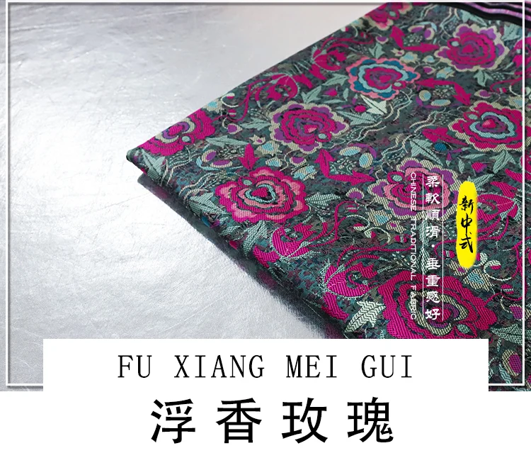 Song Brokatstoffe 140cm Breite Jacquard-Webung Chinesisches Traditionelles Luxusmaterial für Hanfu Cheongsam Kleid DIY Nähen – Detail 1